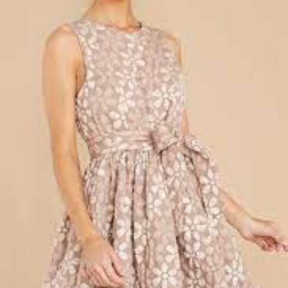 Wink And A Smile Blush Floral Print Dress - Picture 1 of 3